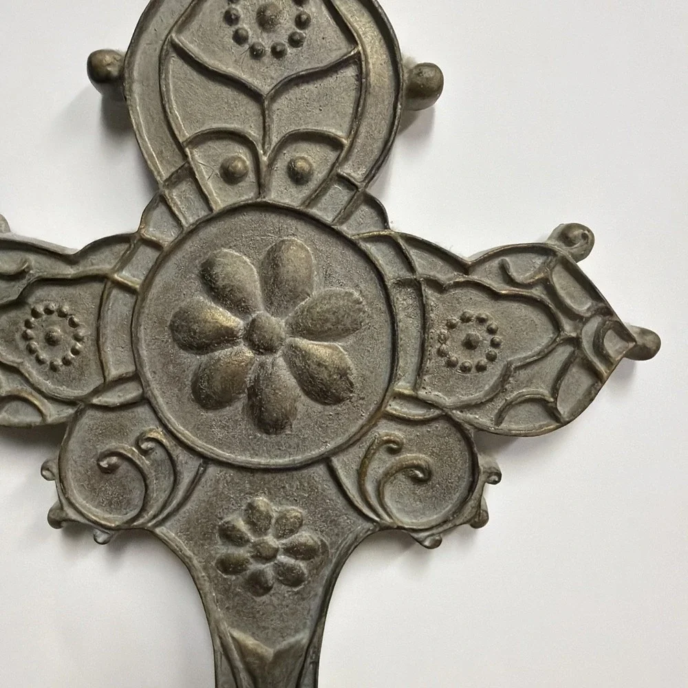 Decorative Cross Wall Hanger, composite, 13 1/2 X 8 1/2